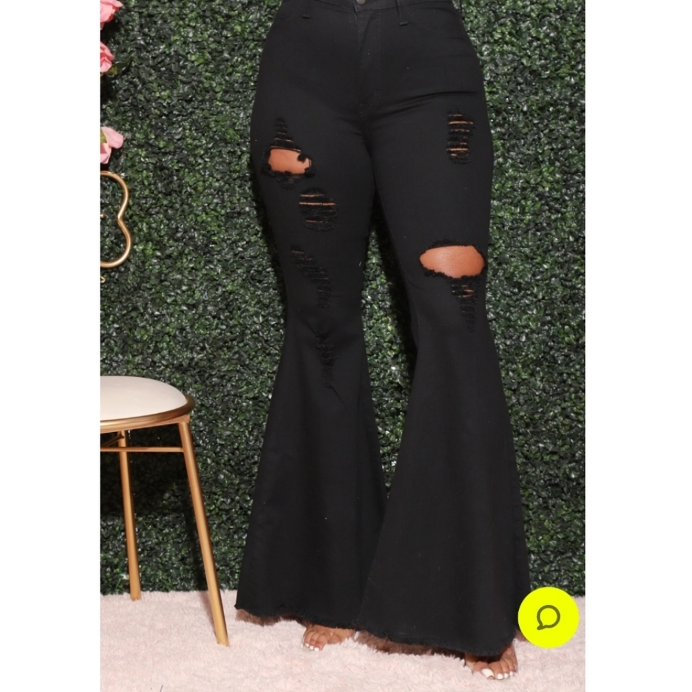 Black Bell Bottoms